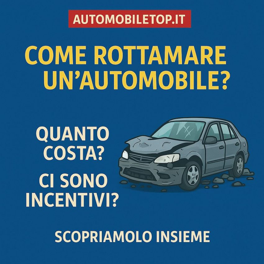 Come rottamare un’automobile? Quanto costa? Ci sono incentivi? Scopriamolo insieme